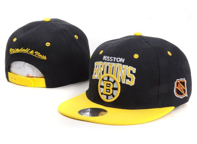 NHL Boston Bruins M&N Snapback Hat NU01